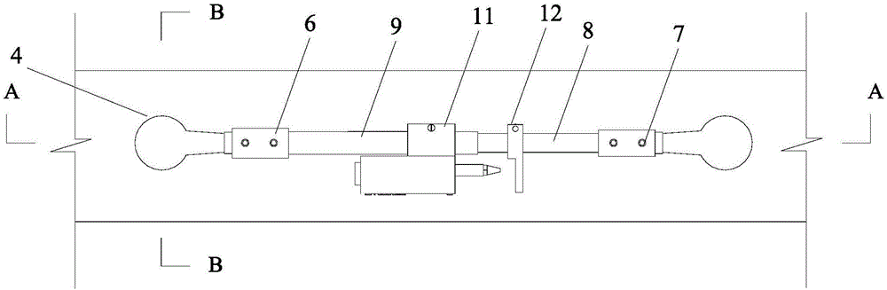 Self-adaptive type extensometer with multiple deformation modes