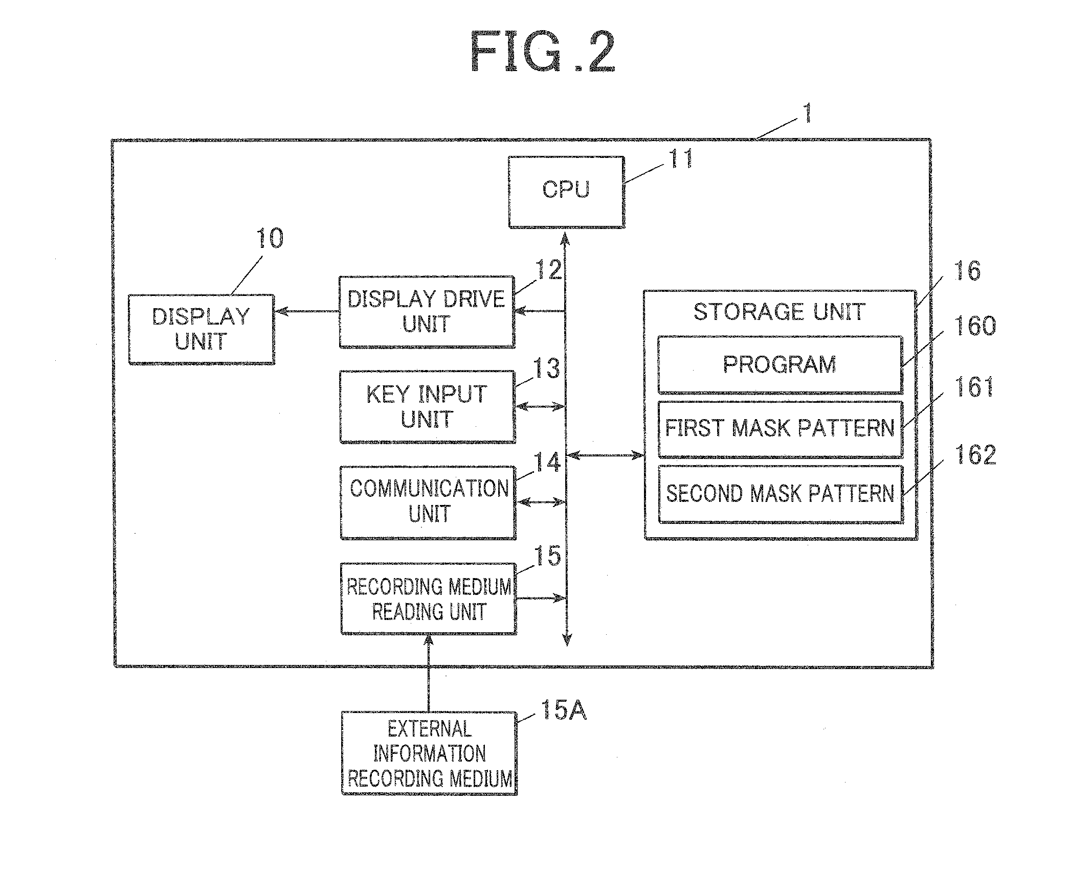 Electronic device, method of displaying two-dimensional code, and recording medium with program recorded thereon