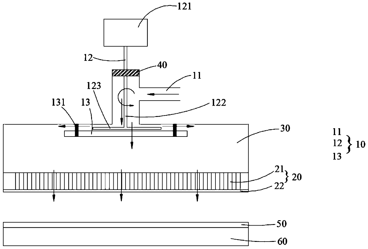 Gas spray device and chemical vapor deposition method