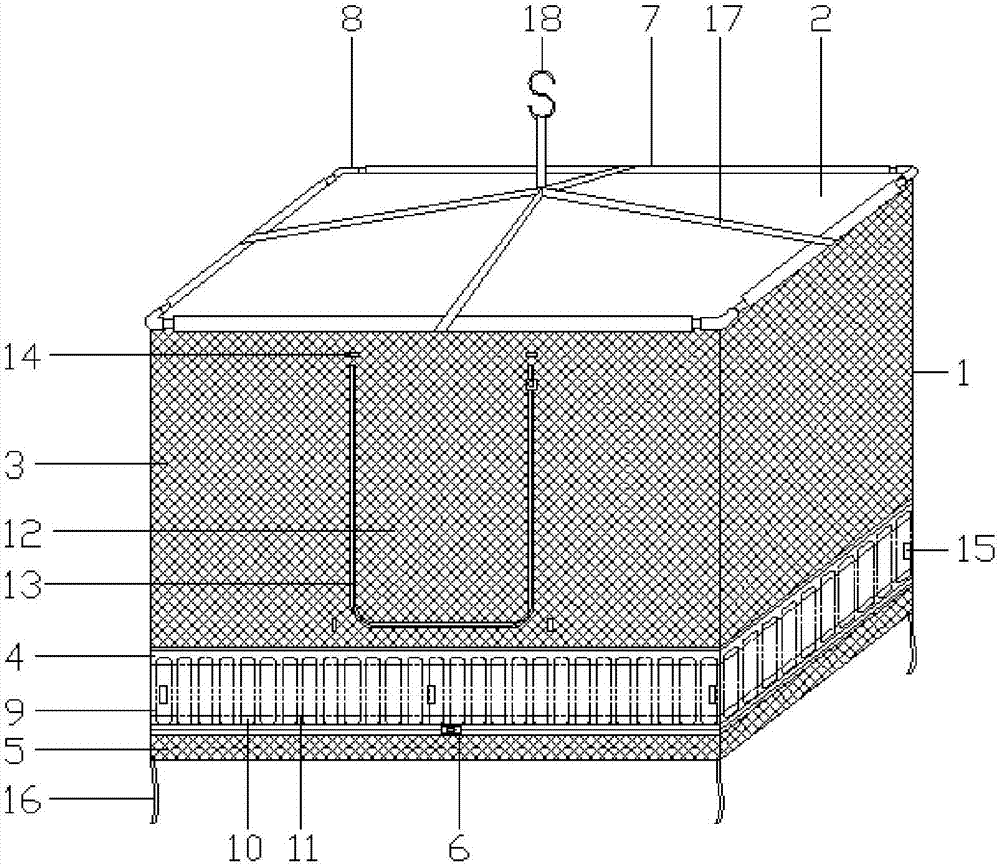 Dustproof cooling splicing type mosquito net