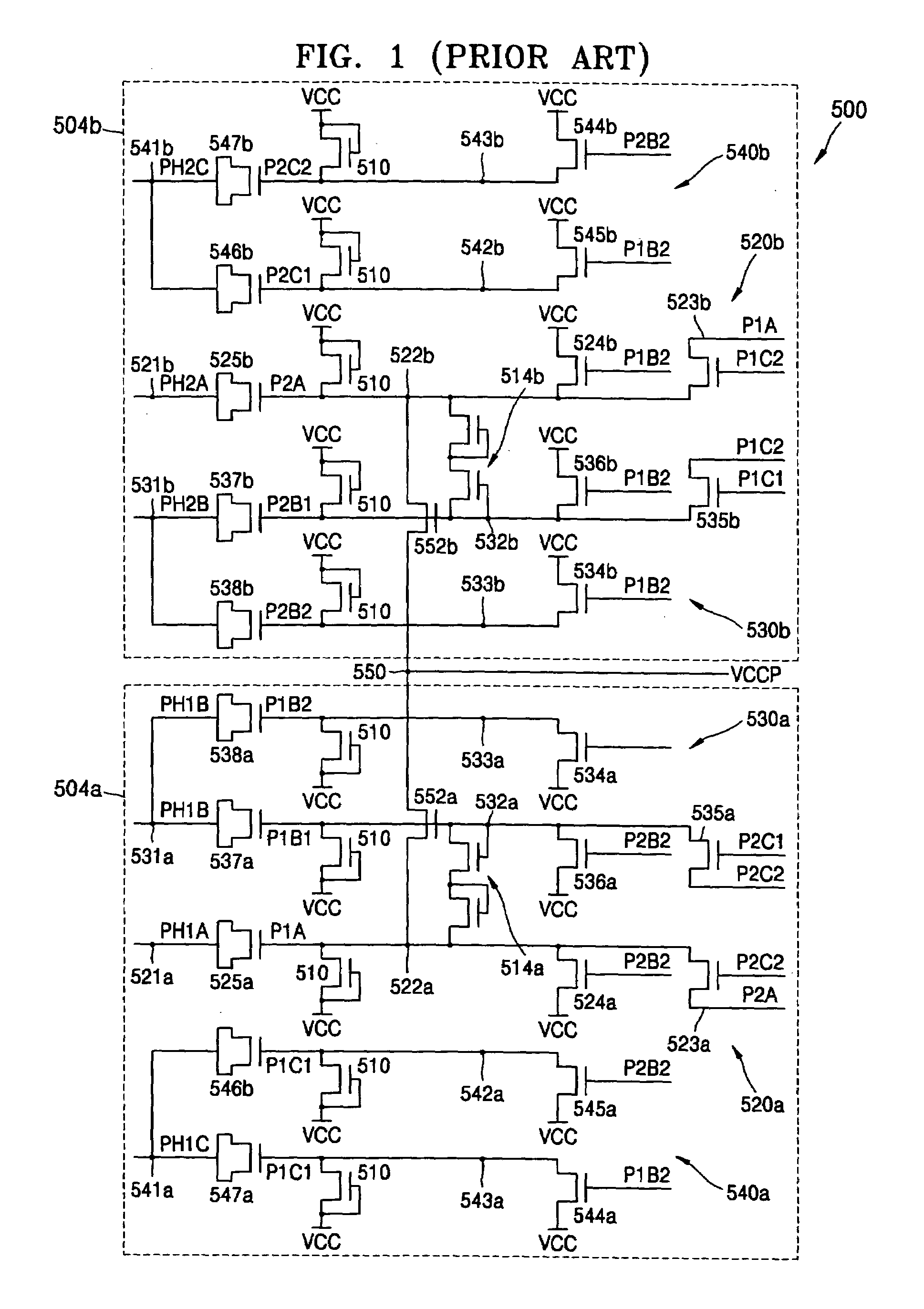 High voltage generating circuit preserving charge pumping efficiency