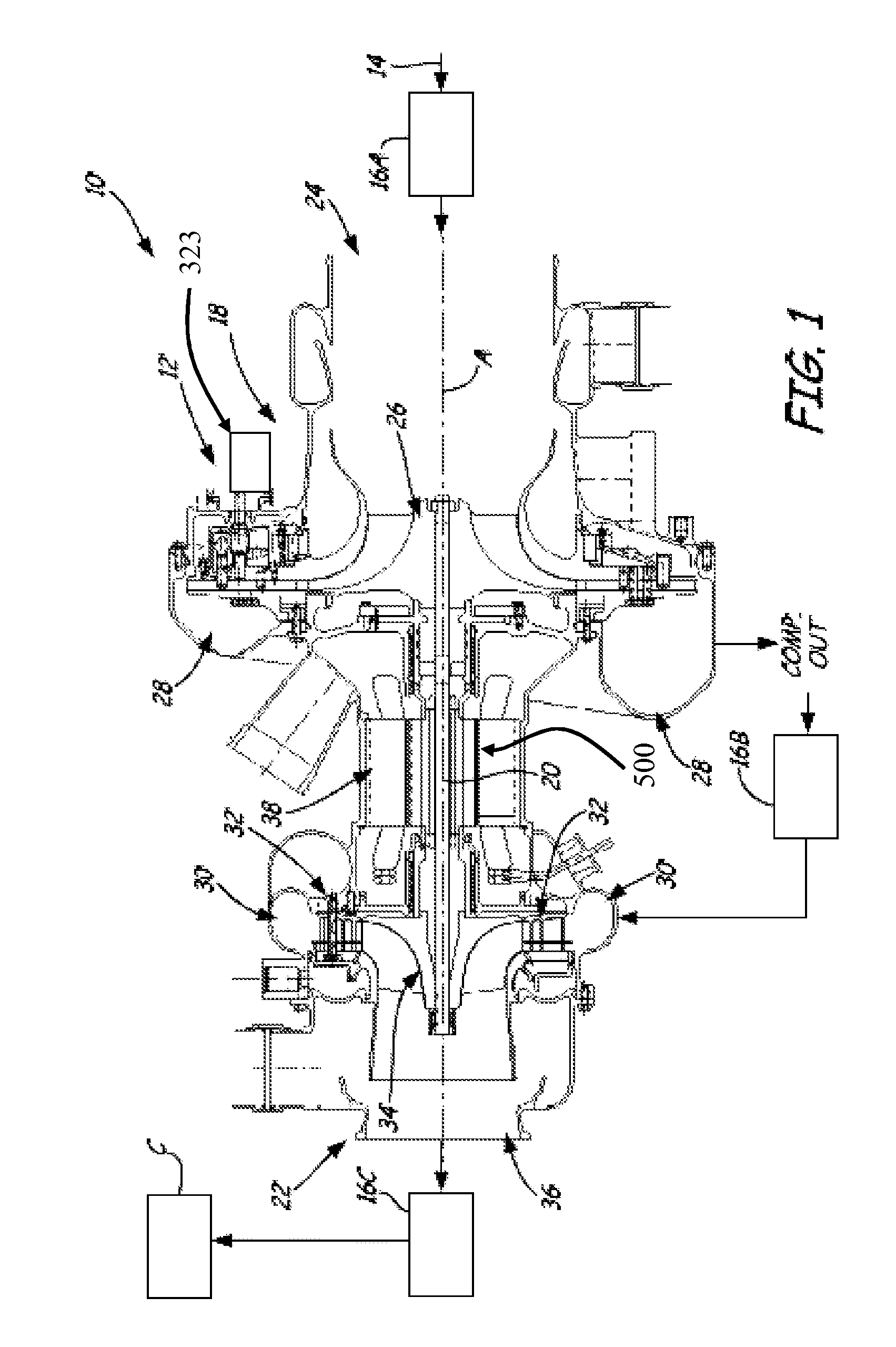 Motor driven cabin air compressor with variable diffuser