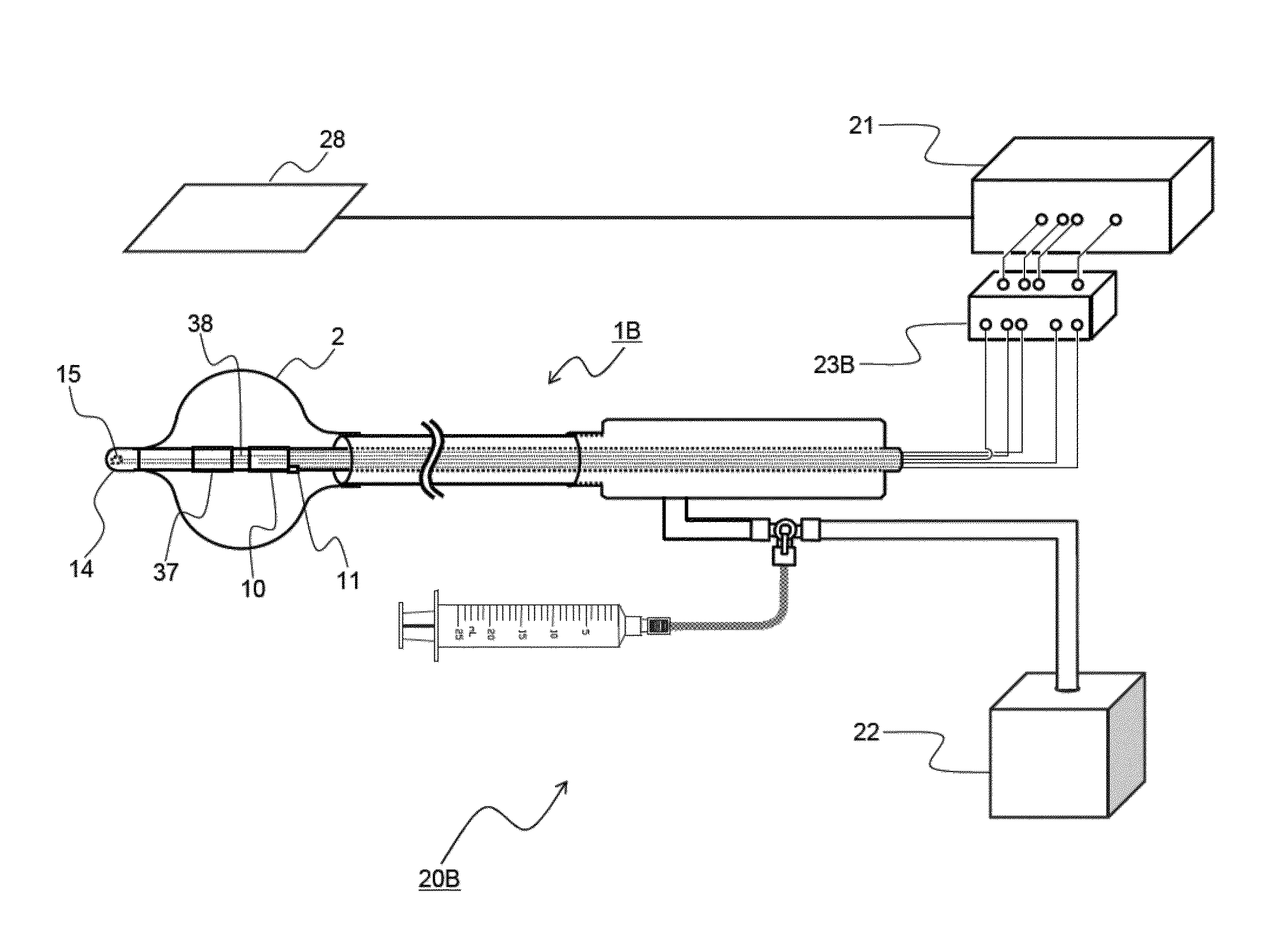 Ablation catheter with balloon and ablation catheter system with balloon