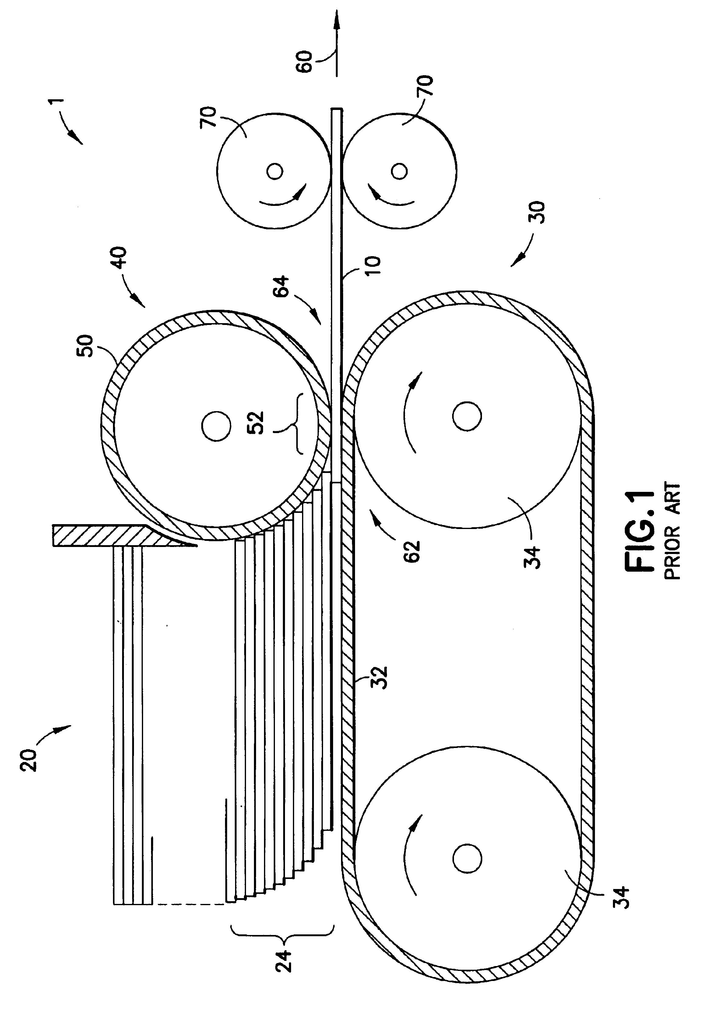 Method of improving retard mechanism in friction feeders