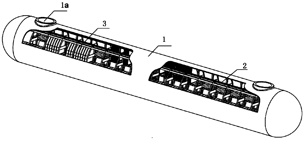 Lithium battery pack of large underwater vehicle