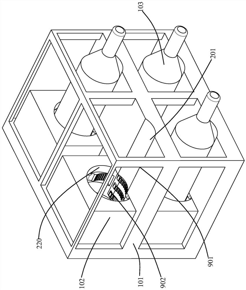 Red wine rack capable of fixing red wine