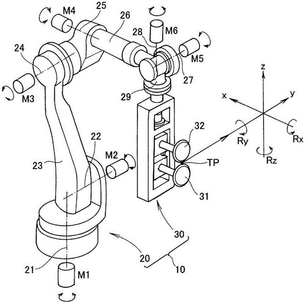 Seam welding apparatus, seam welding method, robot control device, and robot control method