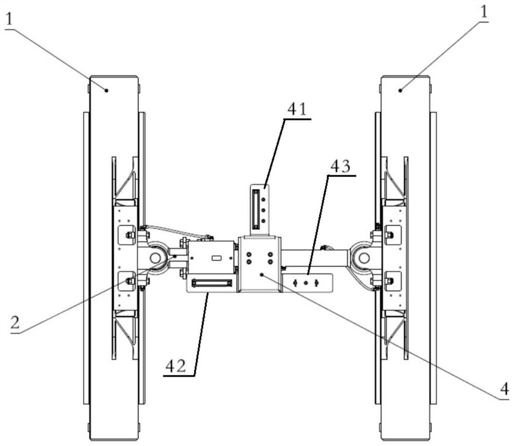 Cross bridging structure for vehicle-end cables of railway vehicles