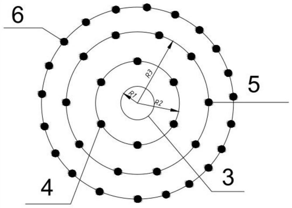 Large-diameter offshore rock-socketed pile foundation pit excavation method