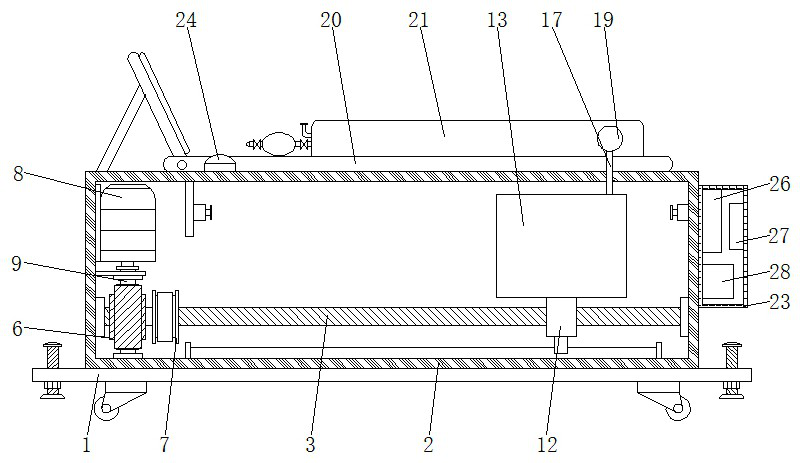 A physical exercise device with the function of relaxing leg muscles