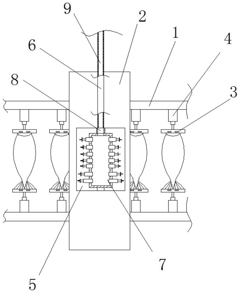 A salted fish automatic processing device