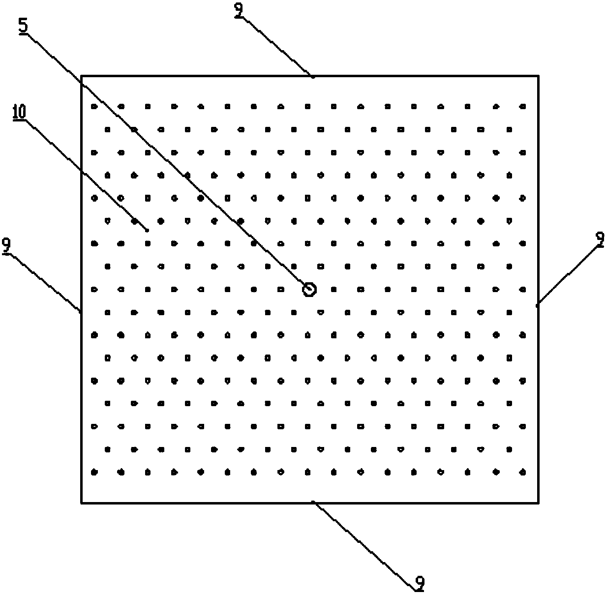 Granule sludge bed and biological film moving bed compound anaerobic reactor