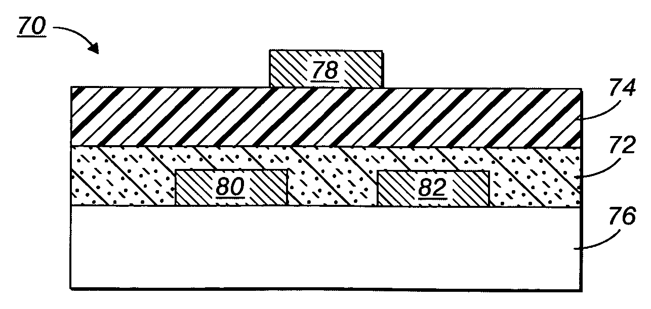 Thin film transistors including indolocarbazoles