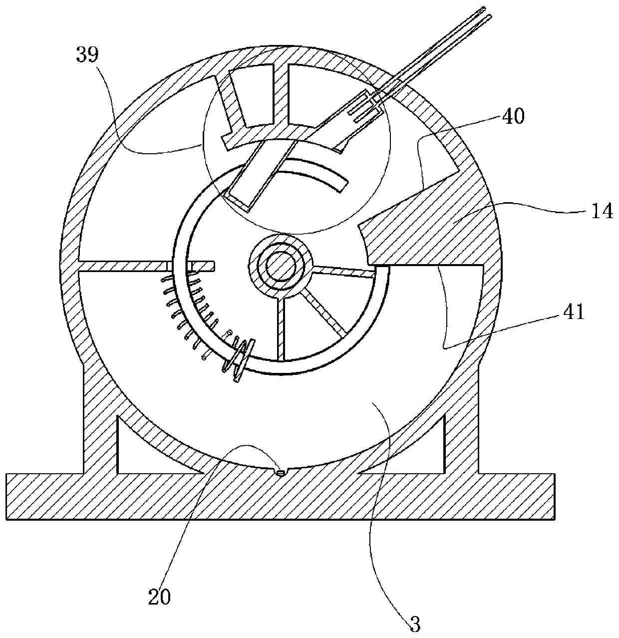 Front collision triggering system of automobile safety airbag based on mercury switch