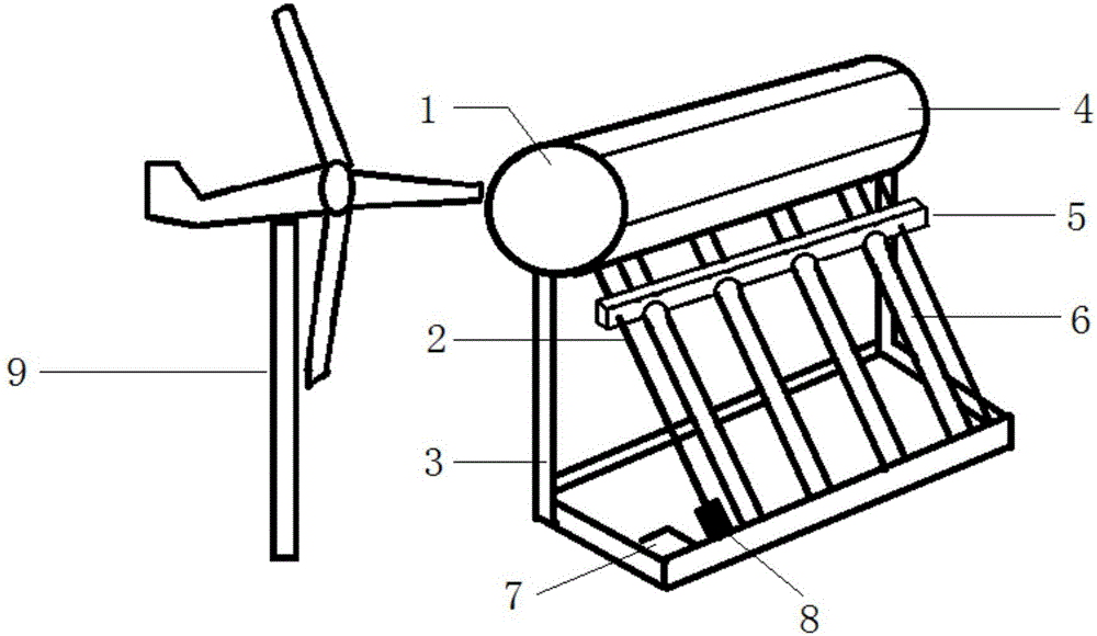 Vacuum pipe cleaning device and solar water heater with same