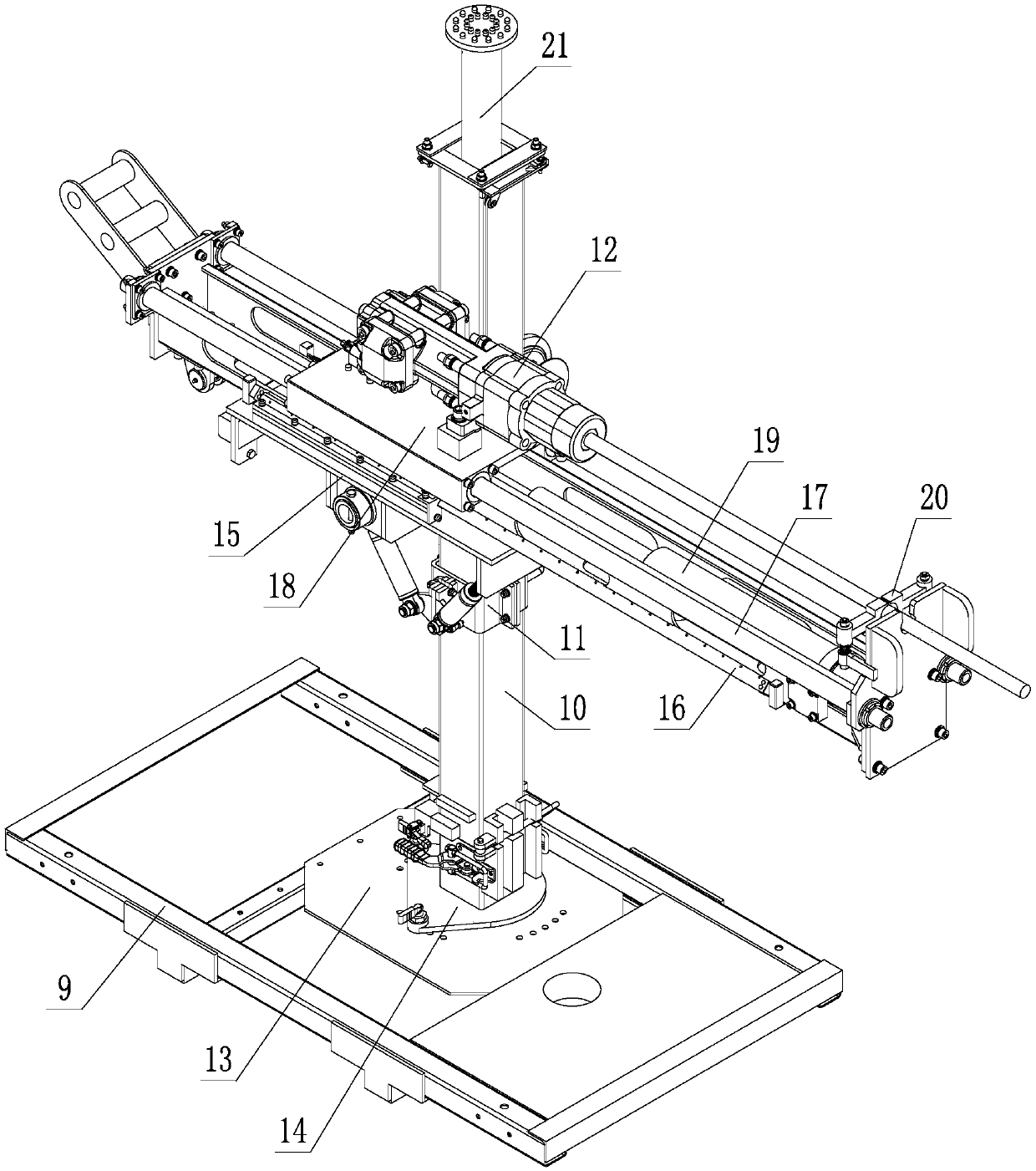 Mining and drilling combined unit for fully mechanized mining face and use method