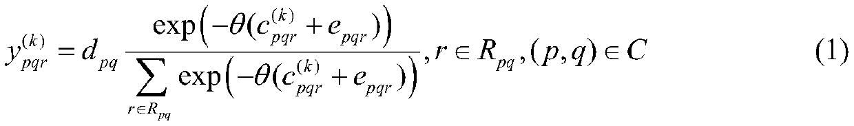 Random user balance day-by-day dynamic traffic flow prediction method considering influence of overlapping paths