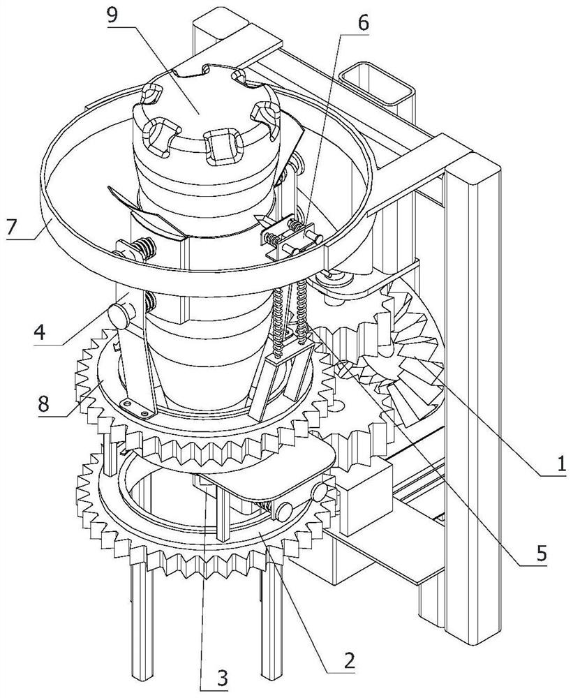 A plastic bottle recycling device