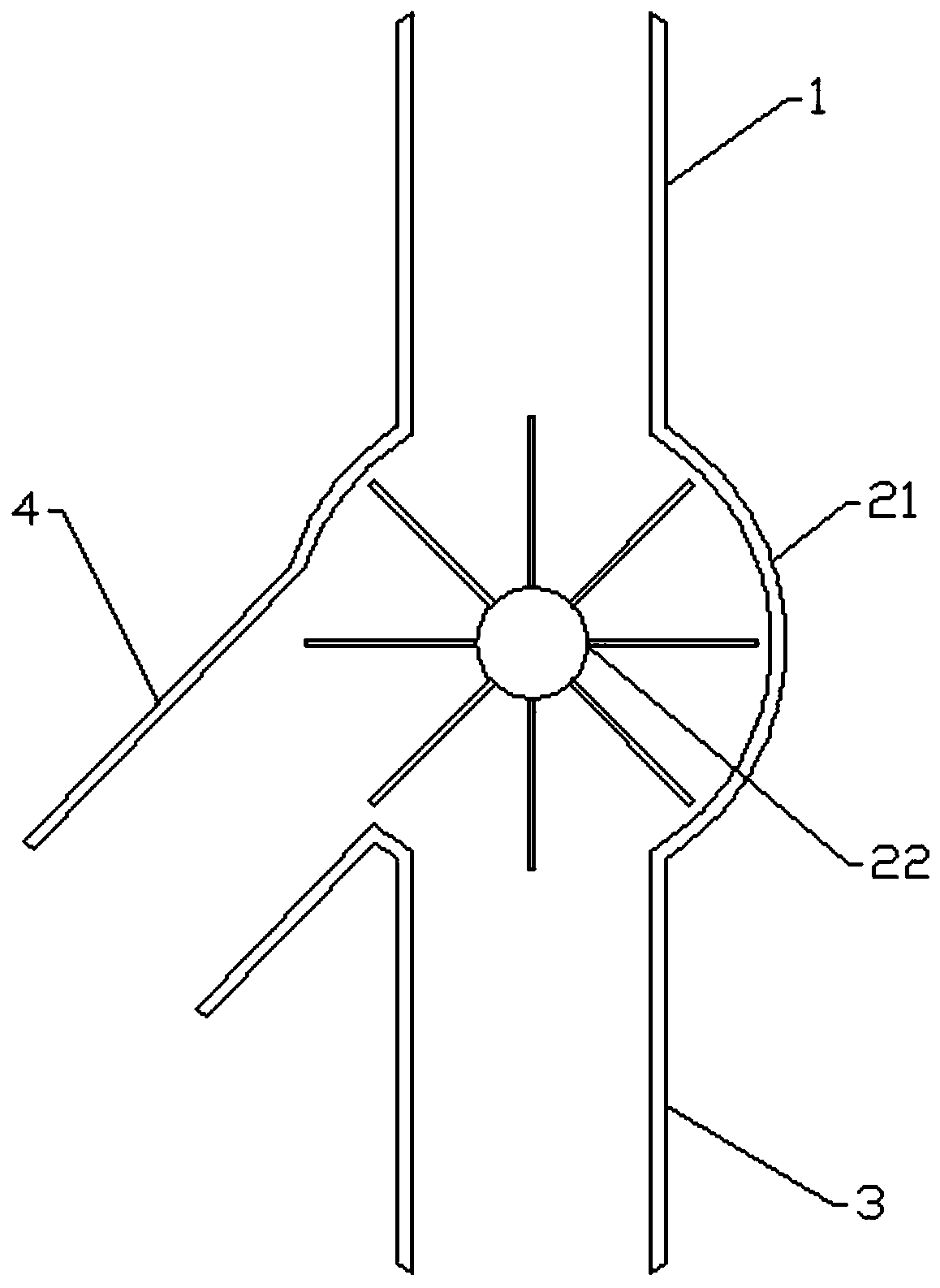 Grinding host discharging and screening mechanism