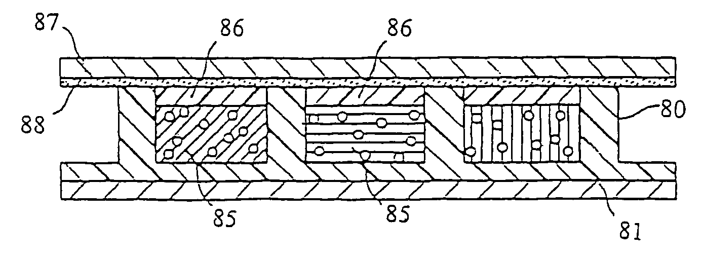 Transmissive or reflective liquid crystal display and process for its manufacture