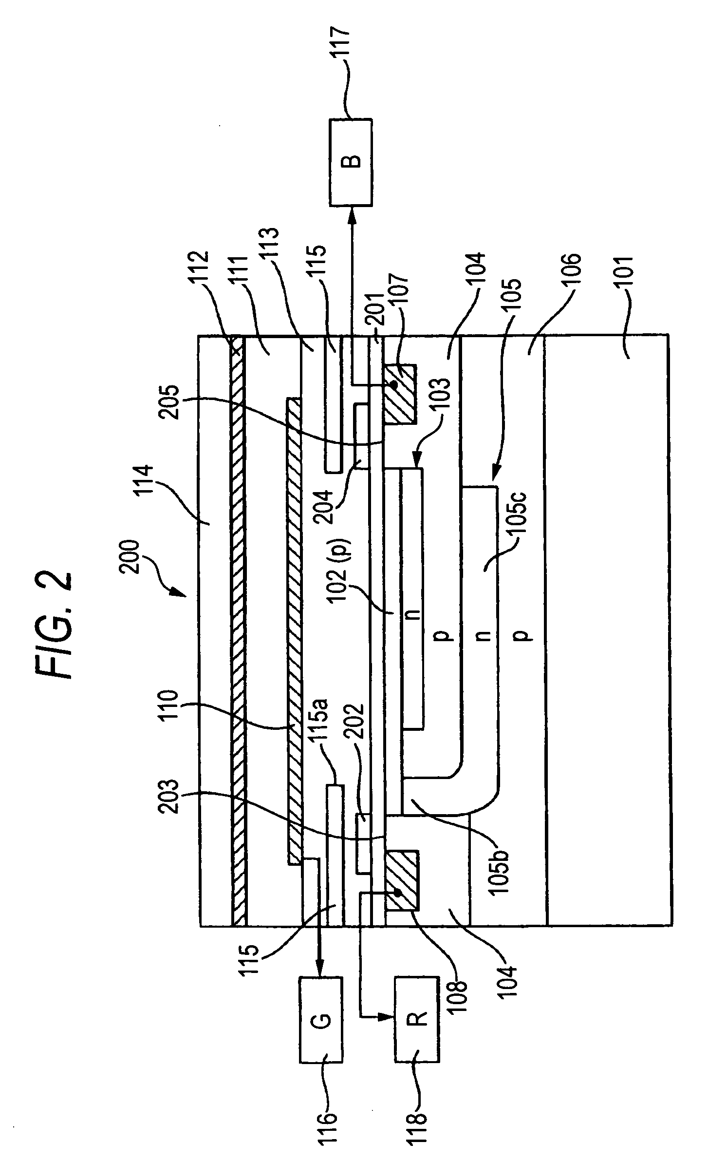 Single plate-type color solid-state image sensing device