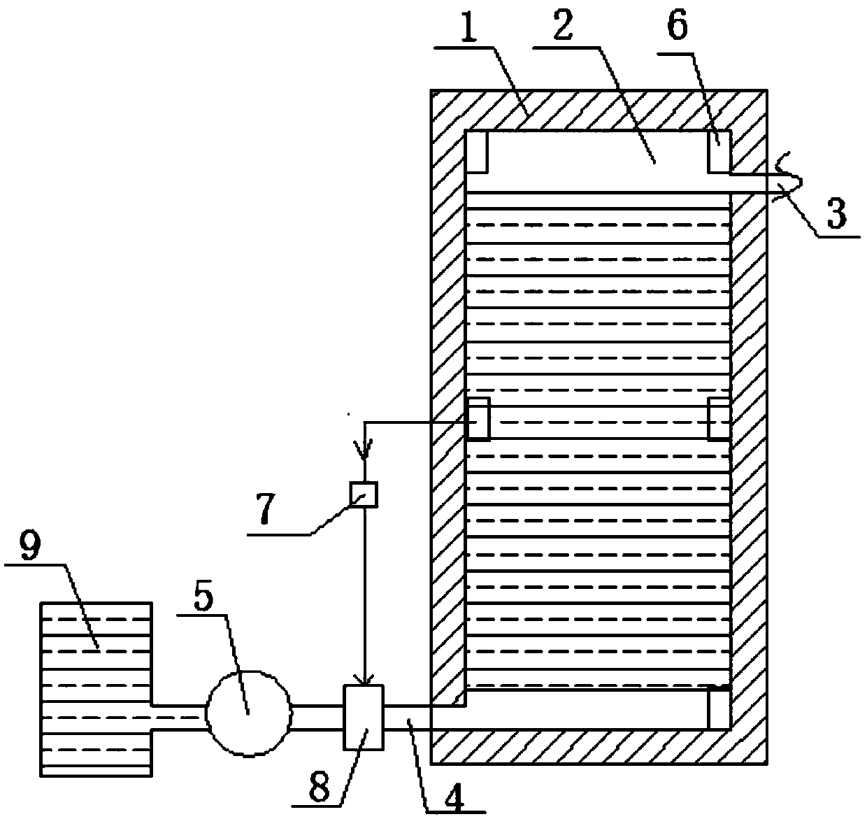 Automatic cooling fireproof steel structure