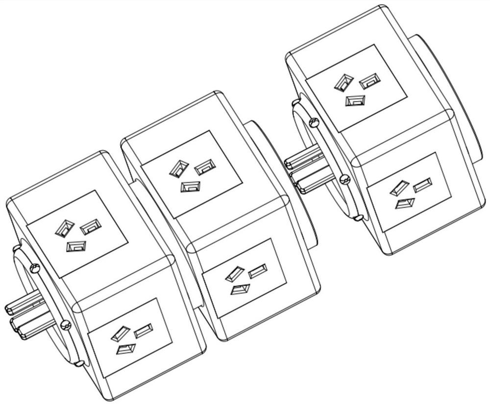 A combined anti-shock socket