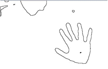 Fingertip detection method and device based on palm ranging