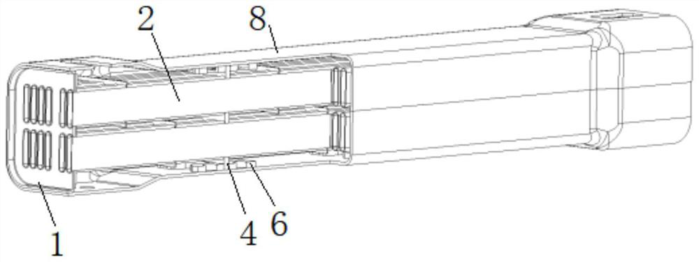 Supporting structure for improving thermal fatigue resistance of EGR cooler