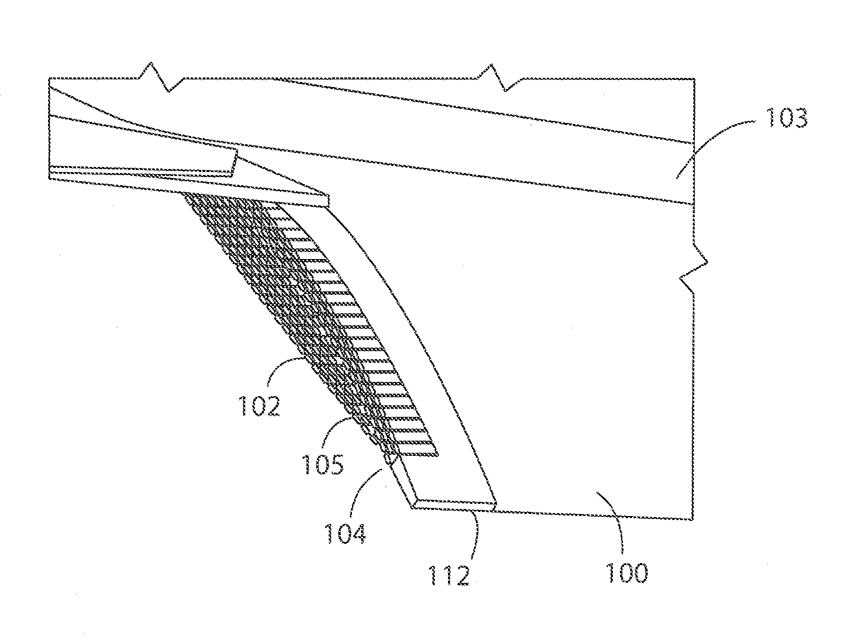 Flap edge noise reduction fins