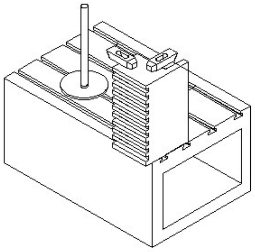 A method for horizontal clamping refractory material cutting and heating wire groove