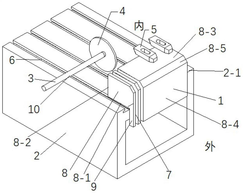 A method for horizontal clamping refractory material cutting and heating wire groove