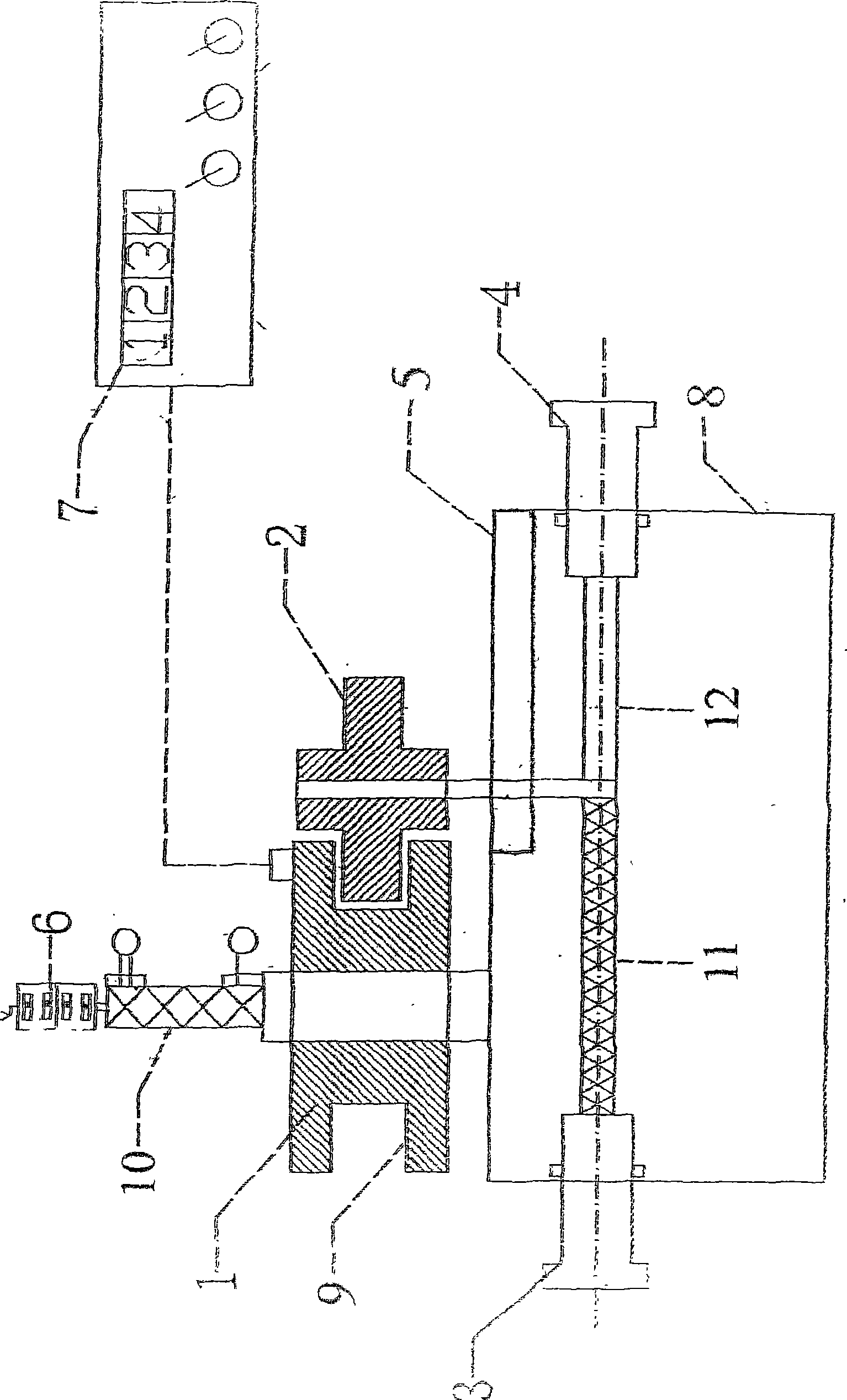 Antiskid and anti-bending cable horizontal type meter-counter