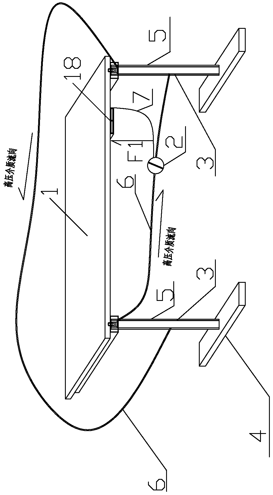 Synchronous lifting table driven by gas springs