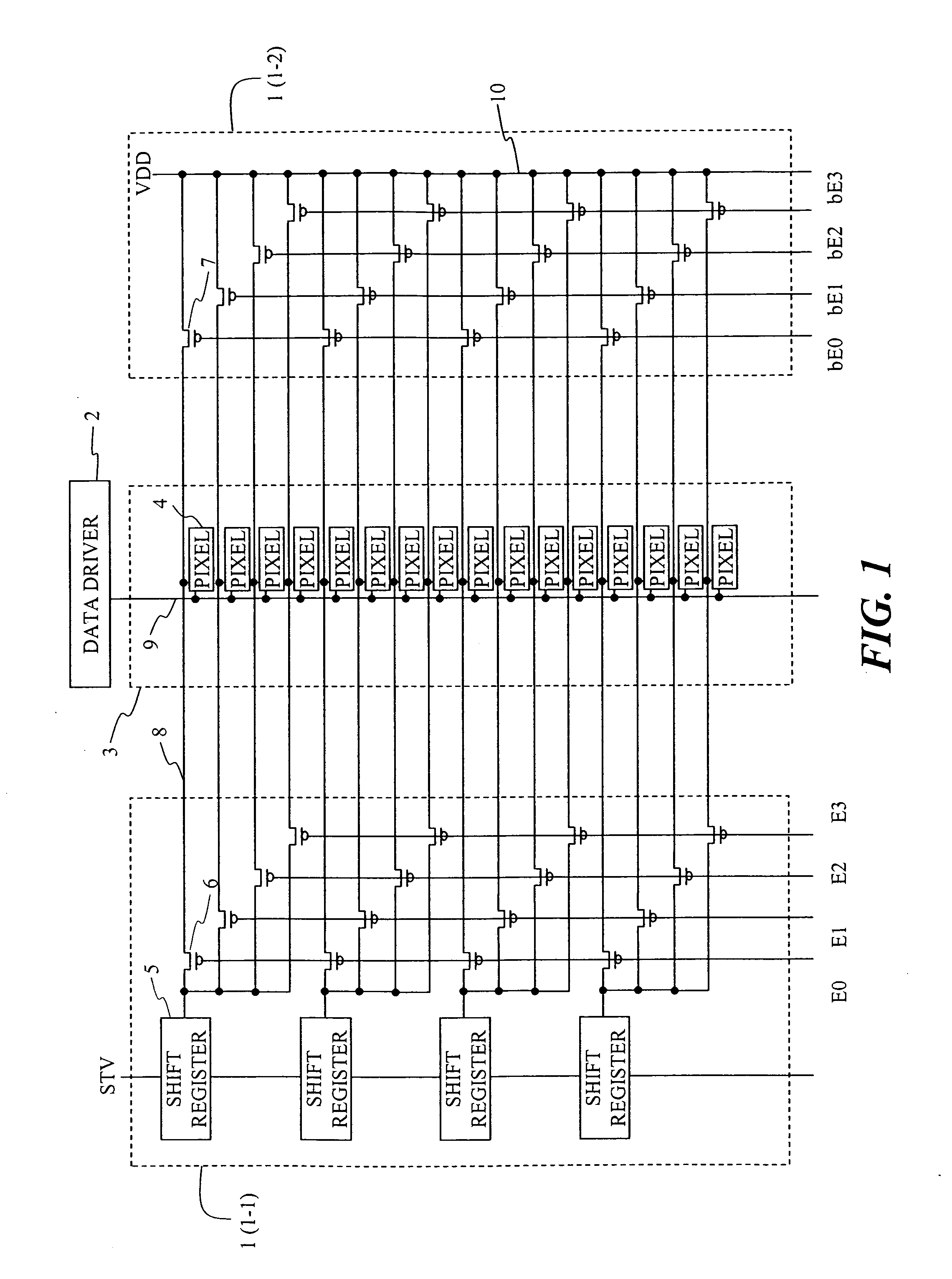 Active matrix display device