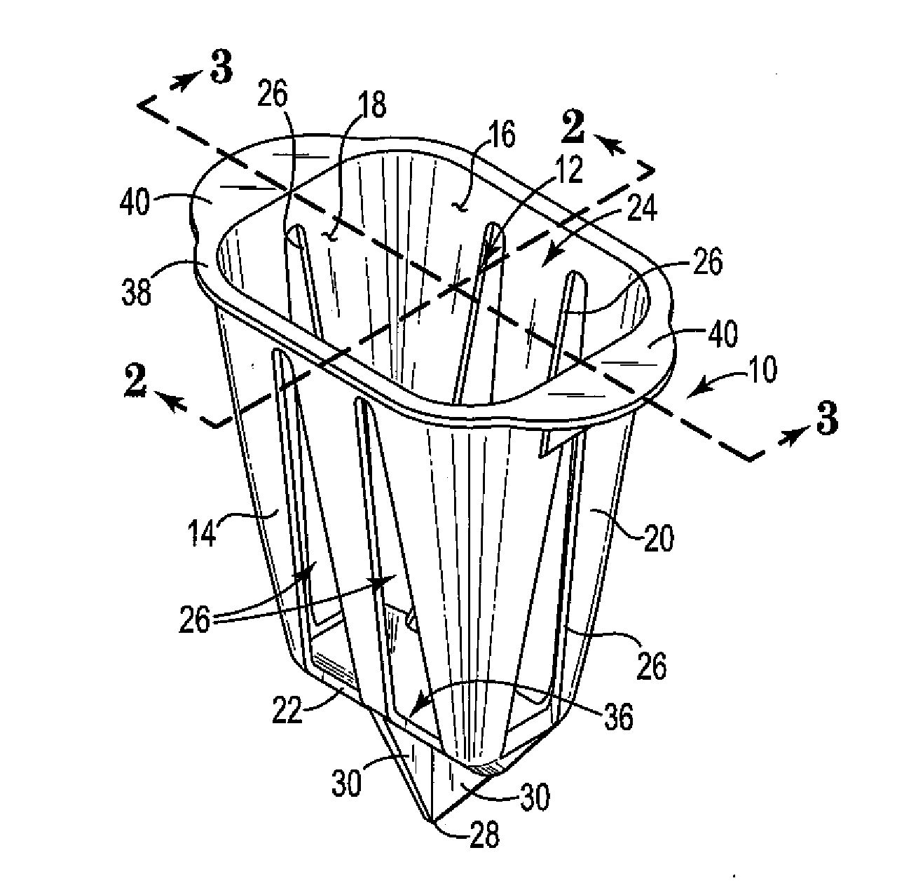 Biodegradable horticulture container