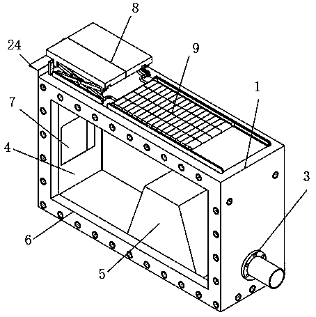 Method and device for dynamically measuring dam break evolution process