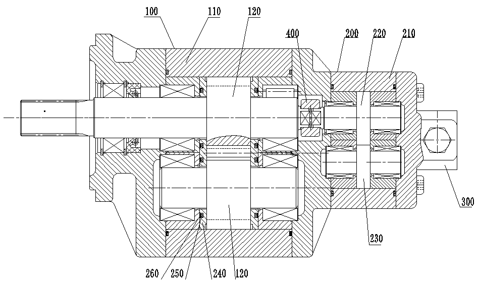 High-pressure integrated pump