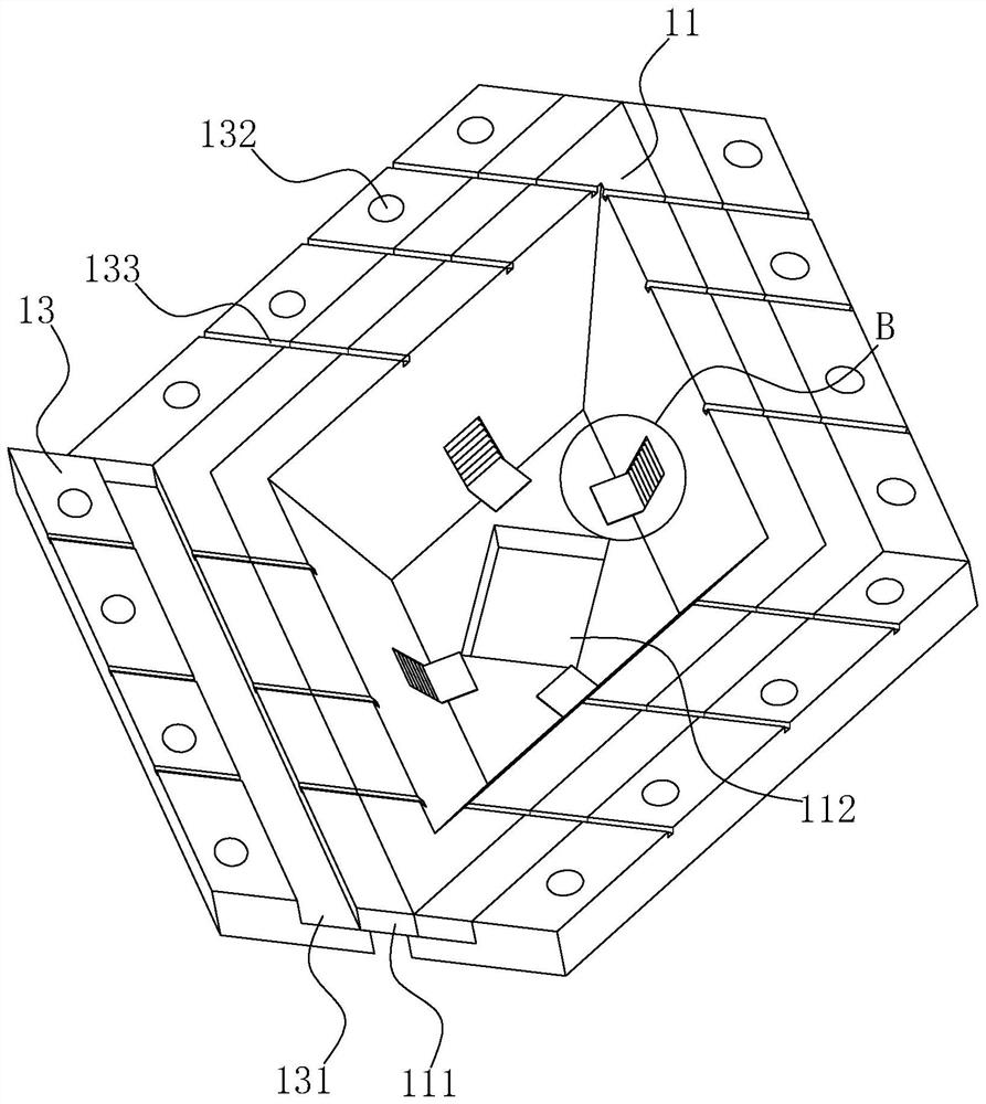 An underground rainwater collection system for municipal squares