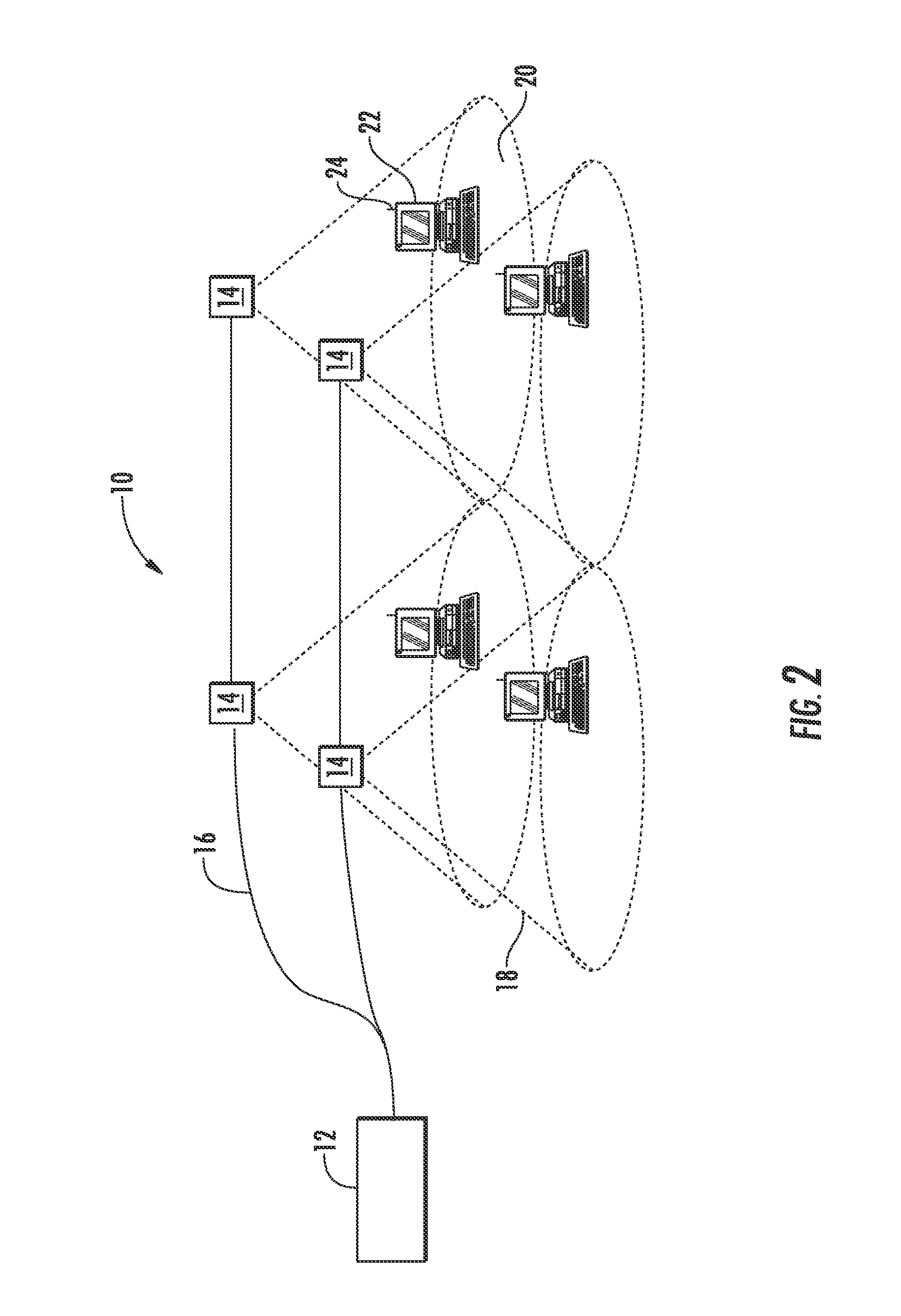 Dynamic Cell Bonding (DCB) for Radio-over-Fiber (RoF)-Based Networks and Communication Systems and Related Methods