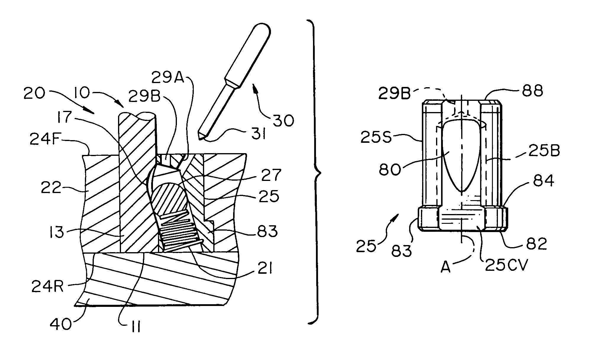 Ball-lock insert assemblies