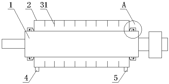 Water-cooled shock absorber