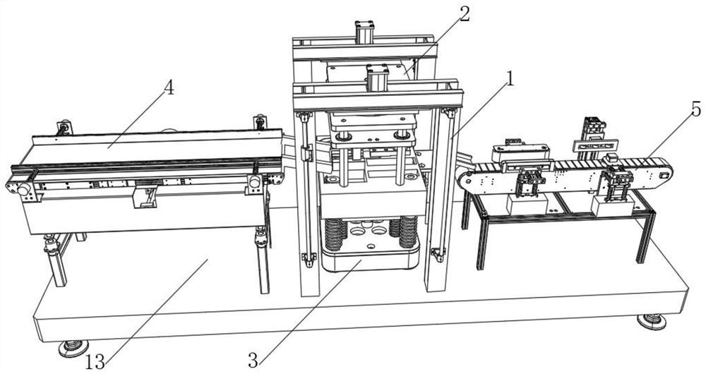 Intelligent automobile part stamping die and stamping method