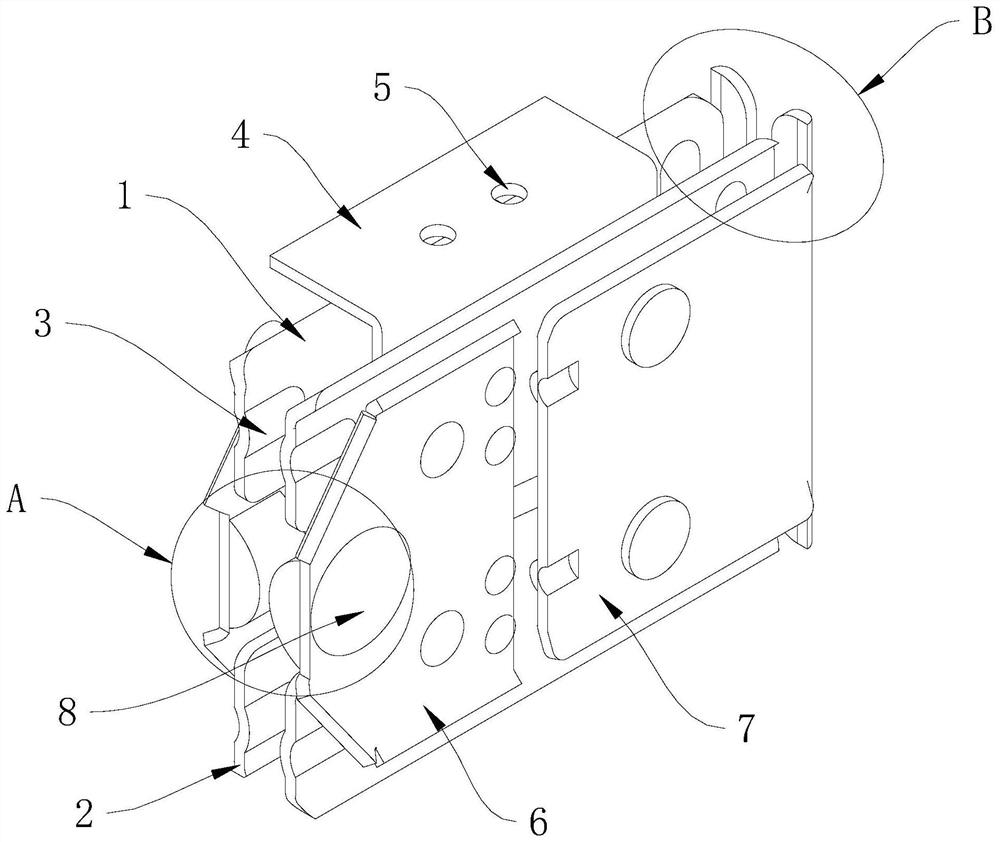 Heavy-current moving contact structure