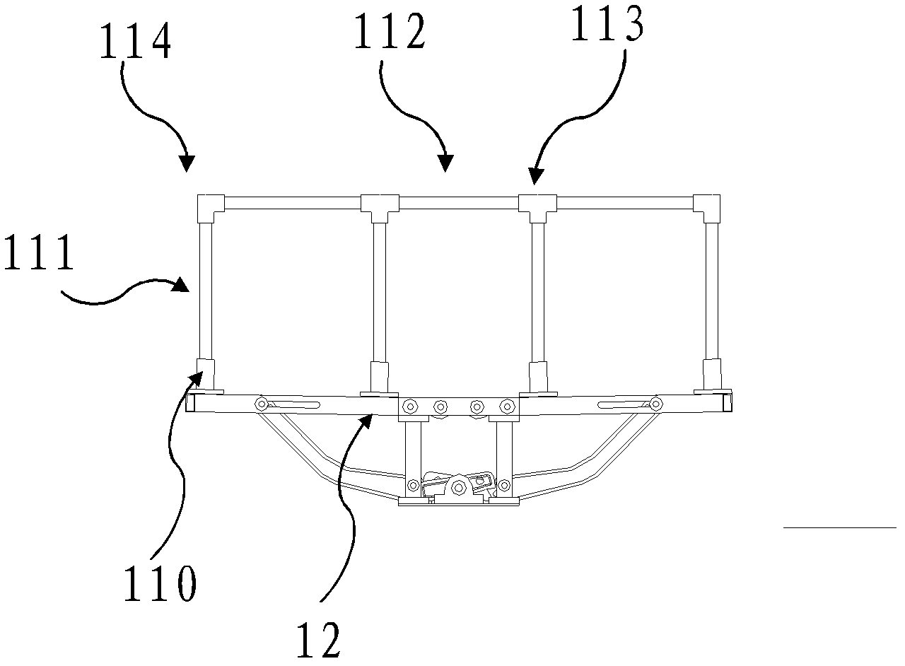 Unfolded-type insulation platform for hot-line work