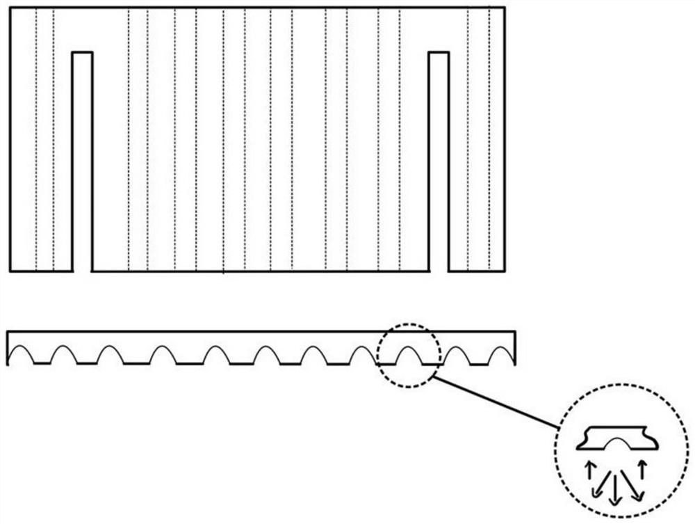 Sound reflection top cover structure for ultrasonic cleaning device