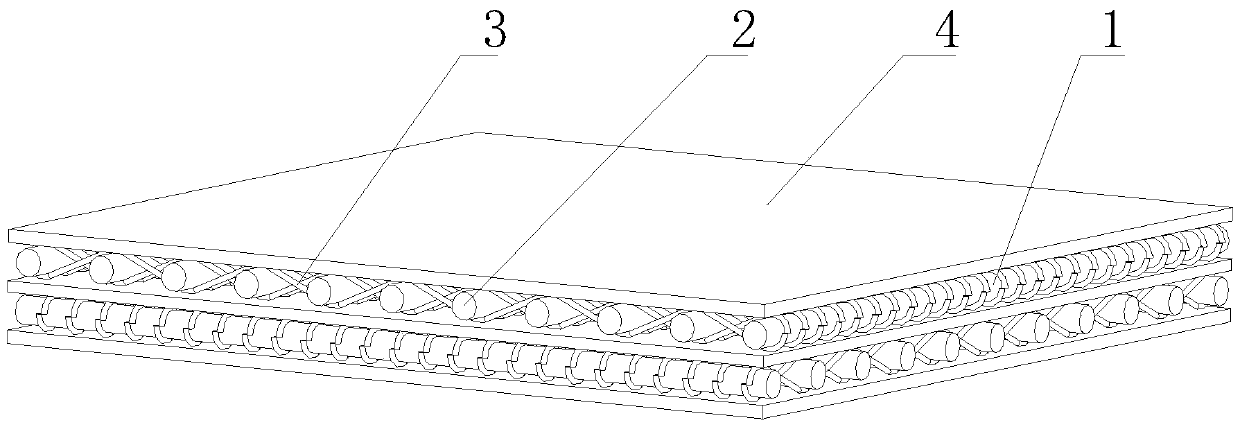 Microstructural bionic composite board based on China hemp fiber composite