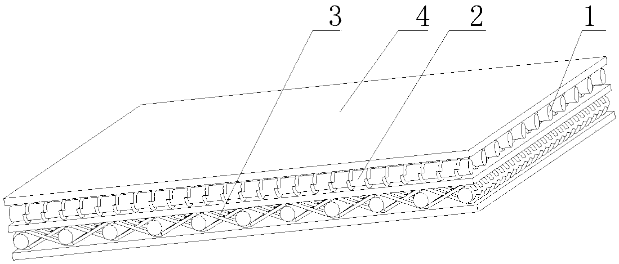 Microstructural bionic composite board based on China hemp fiber composite