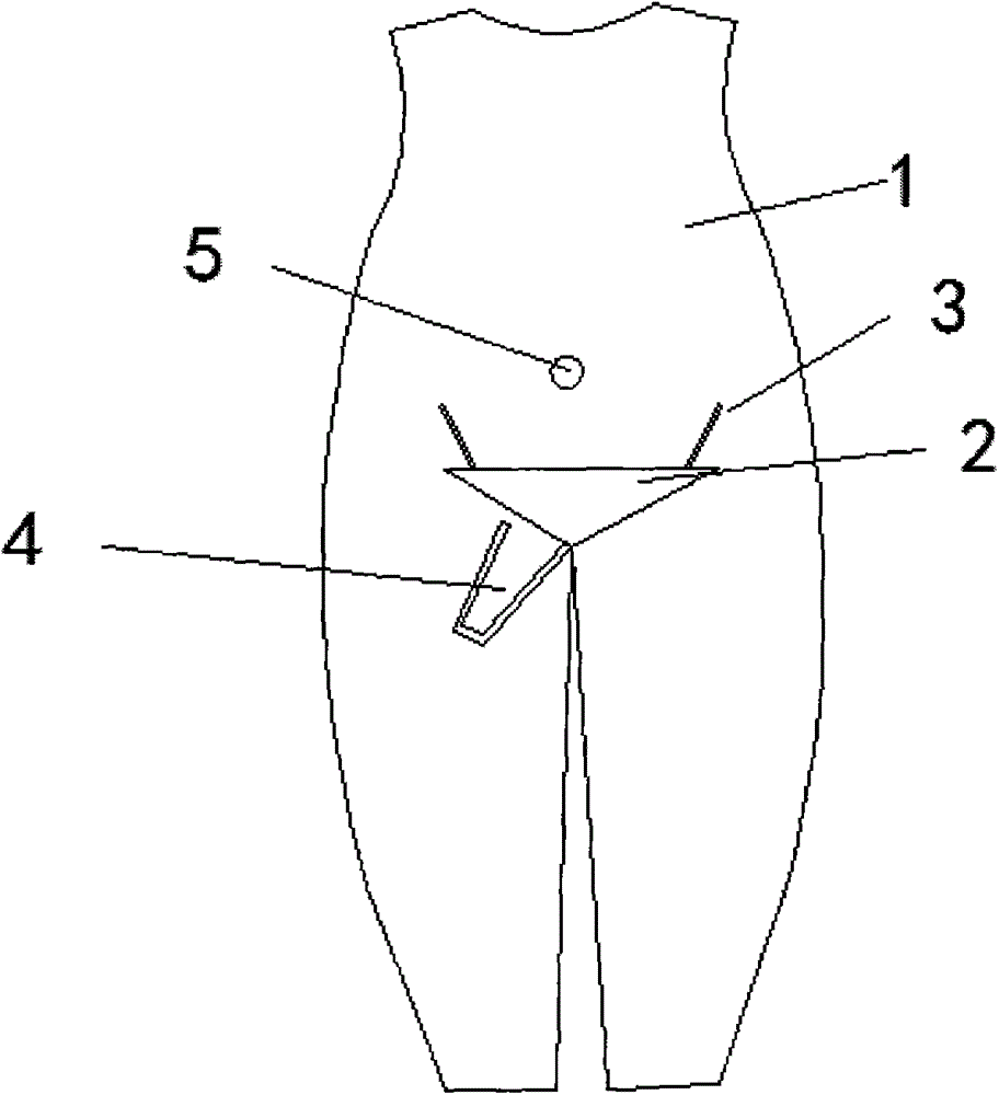 Windproof rainproof garment with catheter