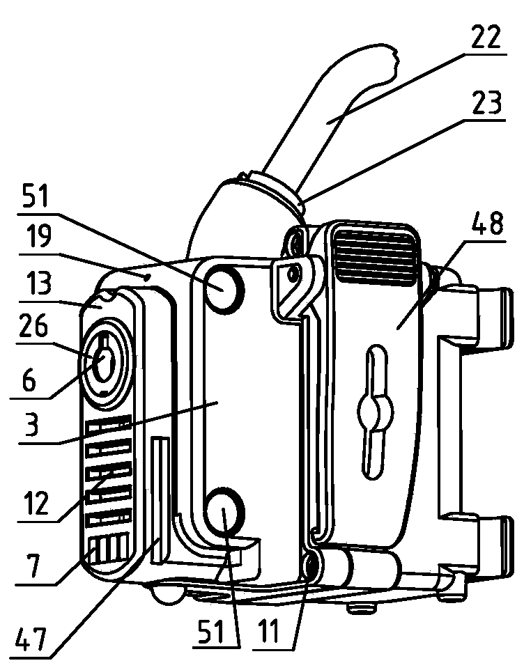 Multifunctional LED (light emitting diode) anti-explosion mine lamp and assembling process thereof